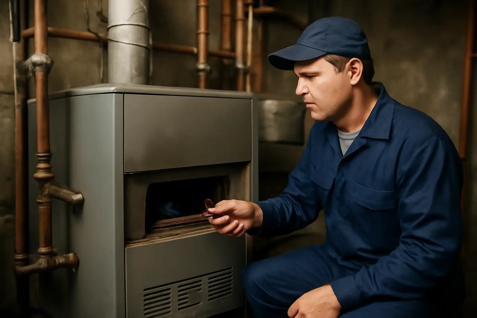 Как поджечь газовый напольный котел