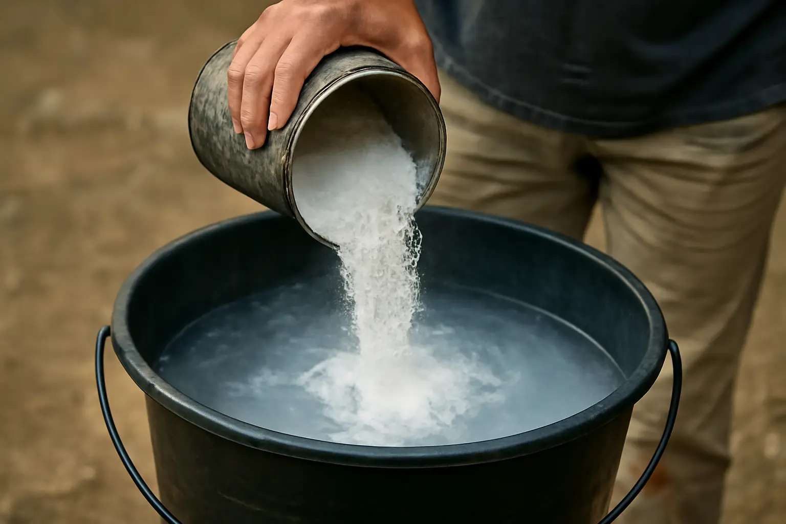 Как разводить известь: порядок из 7 шагов