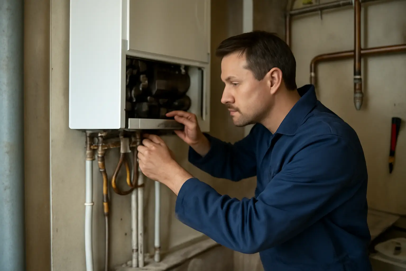 Перенос газового котла в частном доме
